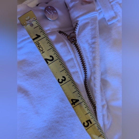 NYDJ Not Your Daughters Jeans Ariel Crop White Stretch Jeans Size 8 Capri Zipper - Picture 3 of 16